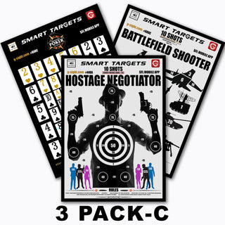 3 PACK C - 11" X 15" TARGETS 130LB CARD