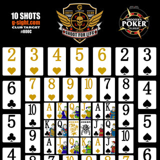 SHOOTERS POKER - 11" X 15" TARGET 130LB CARD