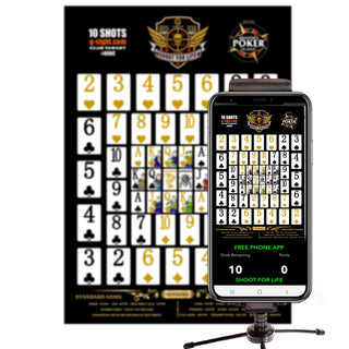 SHOOTERS POKER - 11" X 15" TARGET 130LB CARD