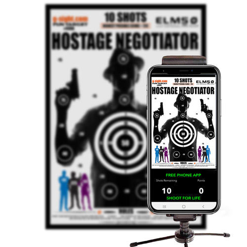 HOSTAGE NEGOTIATOR - Shoot For Life Mobile App Target - 440A