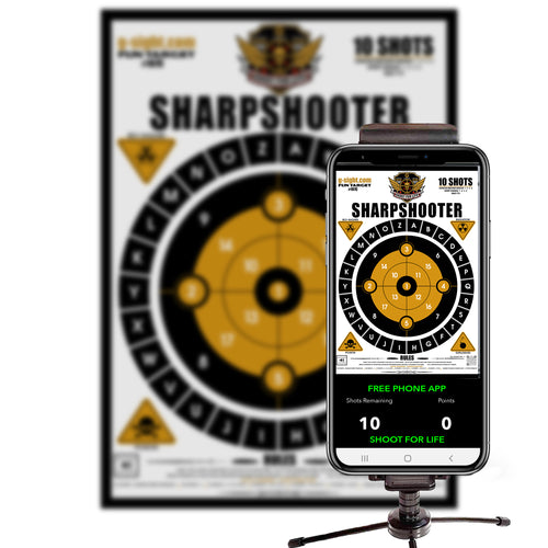 SHARPSHOOTER - Shoot For Life Mobile App Target - 107C