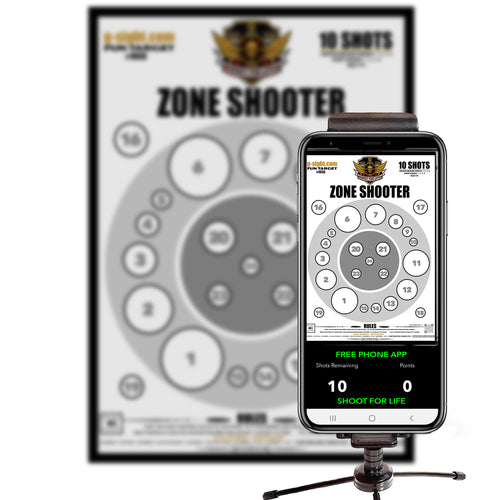 ZONE SHOOTER - Shoot For Life Mobile App Target - 105C